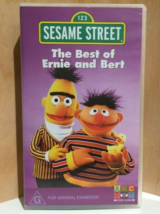 Sesame Street The Best Of Ernie And Bert Rare As Pal Vhs Video