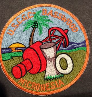 Uscg Cutter Basswood In Micronesia Rare Patch United States Coast Guard