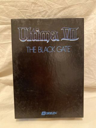 Ultima Vii: The Black Gate Origin Ibm Collectable Rare Cloth Map Metal Medallion
