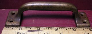 1 More Available Antique Large Indust.  Cast Iron Door Window Toolbox Handle 19