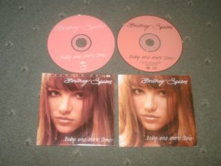 Britney Spears -.  Baby One More Time - 2 Rare Cd Singles - Both In Card Sleeves - 90s