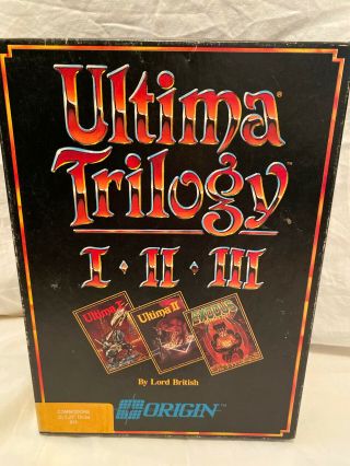 Ultima Trilogy I Ii Iii Commadore 64 Collectable Rare Origin