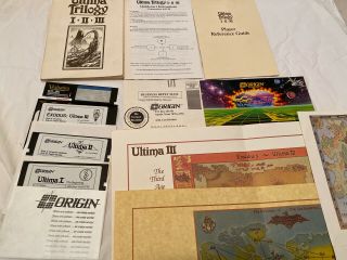 Ultima Trilogy I II III Commadore 64 Collectable Rare Origin 3