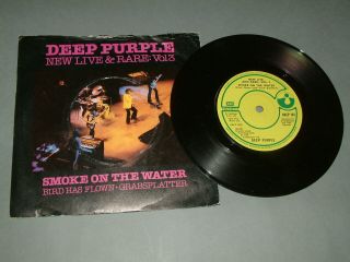 Deep Purple : Smoke On The Water (live And Rare: Vol 3) : 7 " Vinyl : 1980