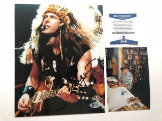 Ted Nugent Rare Signed Autographed 8x10 Photo Beckett Bas