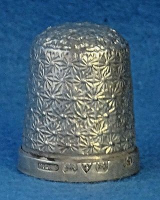 Henry Griffith & Sons Chester Hallmarked Silver Thimble