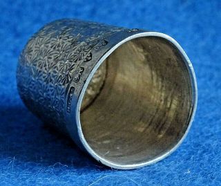 Henry Griffith & Sons Chester Hallmarked Silver Thimble 2