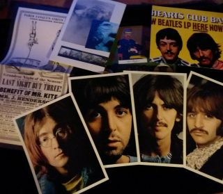 The Beatles White Album/sgt Peppers Deluxe Box Contents Rare Combo Posters