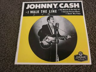 Johnny Cash - I Walk The Line 7 " Pic.  Sleeve Ep 1959 Aussie Press London Rare