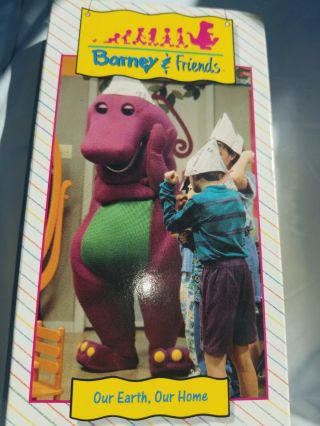 Barney And Friends Vhs - Lyons Group Rare Our Earth,  Our Home Vhs Video Tape