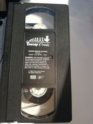 Barney and Friends VHS - Lyons group rare Our Earth,  Our Home VHS Video Tape 3