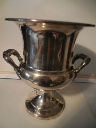 Vintage Silverplate Champagne Wine Cooler,  Ice Bucket With Liner