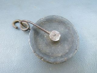 Old Grandfather Longcase Clock Brass Pulley With Hook For Spares Parts
