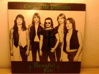 Mercyful Fate Curse Of The Pharaohs Rare Vinyl Lp Fan Club Album Demos