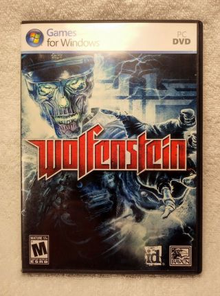 Wolfenstein Pc 2009 Game For Windows Pc Dvd Complete Rare.