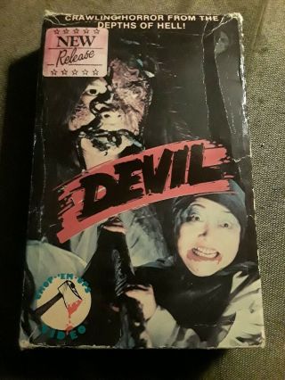 Devil - Big Box Vhs,  Video City Productions,  Chop Em Ups,  Rare,  Horror