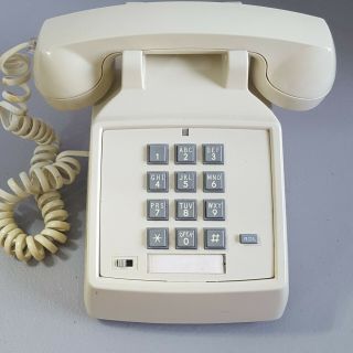 Conair Sw2502 Vintage Collectible Antique Push Button Telephone Beige / White