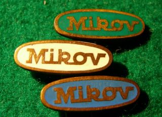 Antique Badge,  Pin Mikov World - Famous Knife Manufacture/1960/czechoslovakia/2