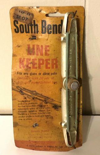 Vintage South Bend Line Keepers Fishing Equipment In Package