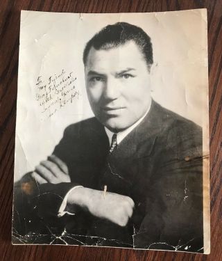 Jack Dempsey,  Signed Autographed 8 X 10 Photo,  Boxing Legend,  1930 