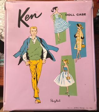 Vintage Barbie: Barbie Ken Doll " Ponytail " Wardrobe Carry Case