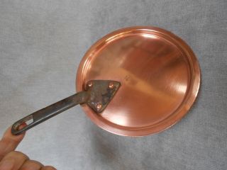 French Antique Copper Sauce Pan Lid N°14