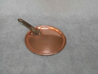French Antique COPPER Sauce Pan LID n°14 3