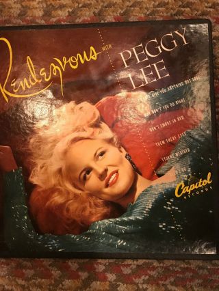 Rendezvous With Peggy Lee Capitol Records 1948 45’s 3 Complete Set Rare