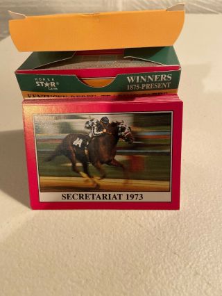 Rare 1990 Horse Star Cards Winners Of The Kentucky Derby 1875 - 1990 Secretariat