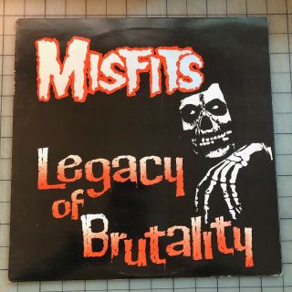 Misfits " Legacy Of Brutality " 1985 Lp Danzig Nyc Punk 1st Pressing Rare Plan 9