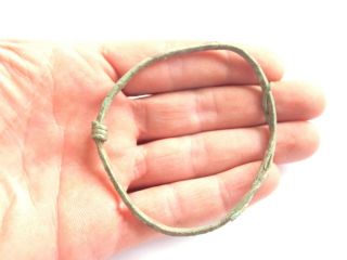 Exquisite Iron Age Hallstatt Culture Ancient Celtic Bronze Bracelet 700 Bc $@$