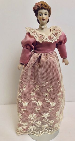 Teleflora Porcelin 8 " Doll 1985