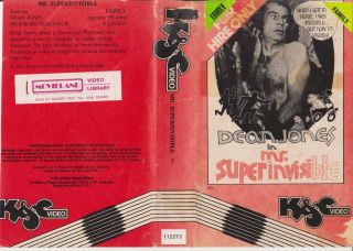 Mr Superinvisible - 1970 Pre Cert Rare Australian K & C Vhs Issue - Cult Comedy