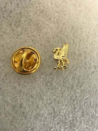 Liverpool Supporter Enamel Badge Very Rare - Small & Discreet Gold Liver Bird