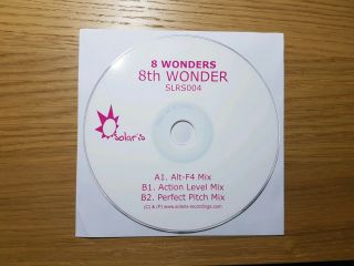 8 Wonders 8th Wonder Rare Official Solaris Promo Cdr Vgc Trance Cd Alt,  F4