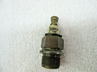 Antique Vintage Nabon " 775 " Spark Plug 7/8 " Collectible Dp