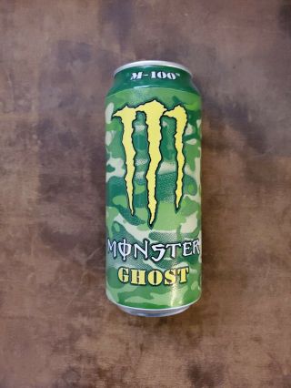Monster Energy M - 100 Ghost 16oz Rare 2015 Can Design