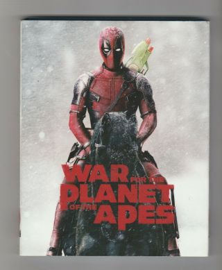 War For The Planet Of The Apes Blu - Ray/dvd Rare Htf Dead Pool Slip Cover