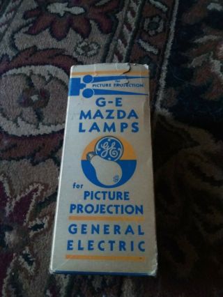 Vintage Ge Mazda Lamps Picture Projection 750w - 115v T - 12 Code - 750t12p - 115v