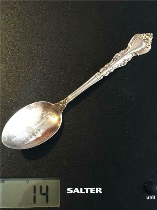 Vintage Sterling Silver Tea Spoon Mission San Juan Bautista Engraved