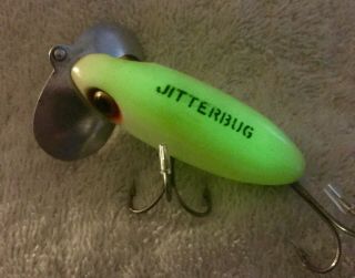 Fishing Lure Fred Arbogast Luminous Jitterbug A,  Tackle Box Crank Bait