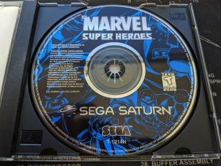 Marvel Heroes (saturn,  1997) Game Disk Only Usa Version,  Rare