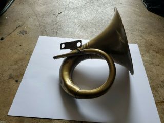Vintage Antique Brass Car/taxi/truck Horn W/ Mounting Bracket