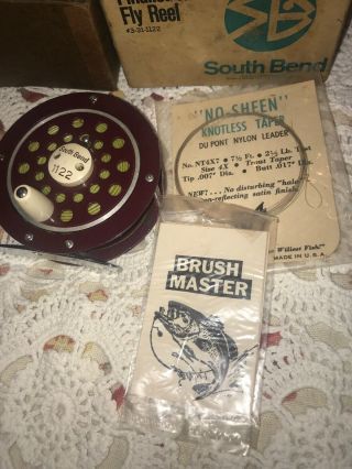 Vintage South Bend Finalist 1122 Fly Reel With Box And Paperwork 3