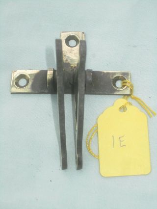 1e.  Antique Brass Servant or Door Bell 2 way Cable Wire Crank or Hinge 3