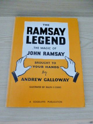 Rare Magic Book - The Ramsay Legend By Andrew Galloway - 1969 First Edition