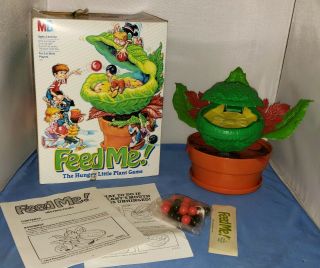 Vintage 1986 Feed Me Milton Bradley Game Complete Rare