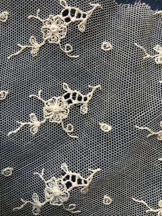Vintage embroidered net piece - SEW CRAFT 2