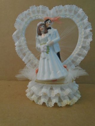 Wedding Cake Topper Vintage 1960 