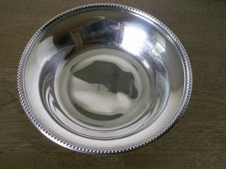 Vintage Sterling Silver Small Candy Dish - Greek Letters Monogram - No Mfg Brand